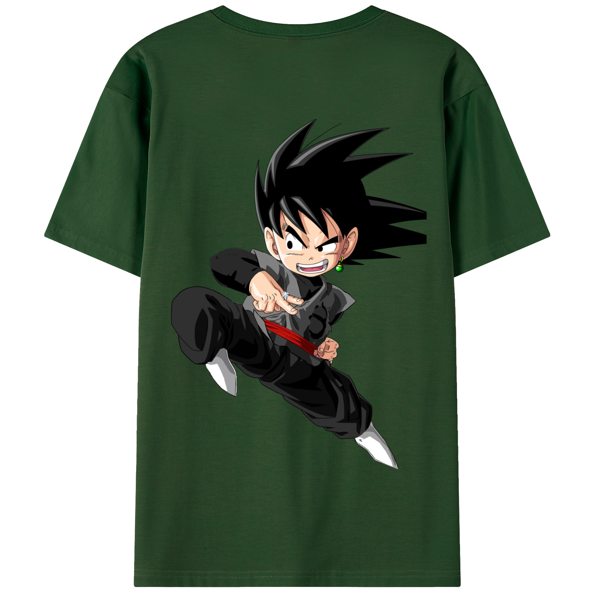 （画像用） ドラゴンボール 孫悟空（そん ごくう）Son Goku カカロット DRAGON BALL Kakarotto 綿100％半袖Tシャツ（背面プリント）